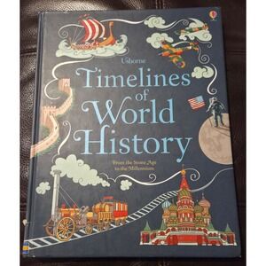 Usborne‎ Timelines of World History Book From the Stone Age to the Millennium